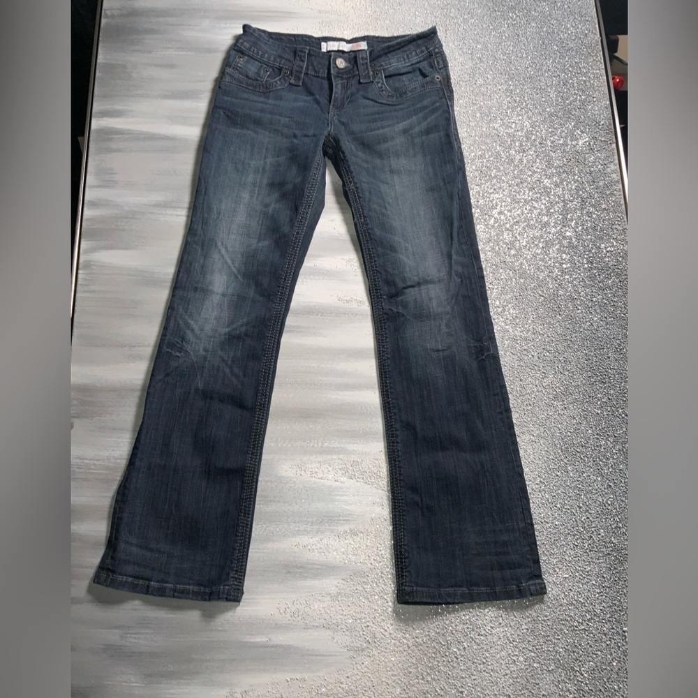 Tin Haul Dark Blue Women's Boot Cut Jeans - Picture 3 of 12